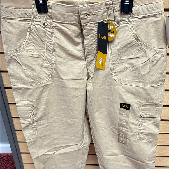 Lee Khaki Cargo Capris, 14M - Picture 2 of 3